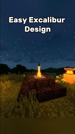 Easy Excalibur Design | #minecraft #minecraftbuilding