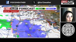 18K views · 72 reactions | Snow or freezing rain? That’s the big question for Thursday & Friday! ❄️️ A Pacific system moves in, bringing wintry precipitation over retreating cold air. Our explainer graphic breaks it down—see what to expect & how it could impact your commute! | FOX 12 Weather | Facebook