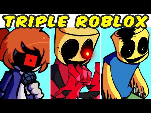 FNF VS Triple Trouble Cover VS Roblox EXE VS Triple Blox | FNF MOD / HARD | Friday Night Funkin