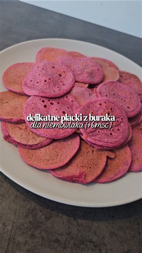 Placki z buraka dla niemowlaka ❤️🫜