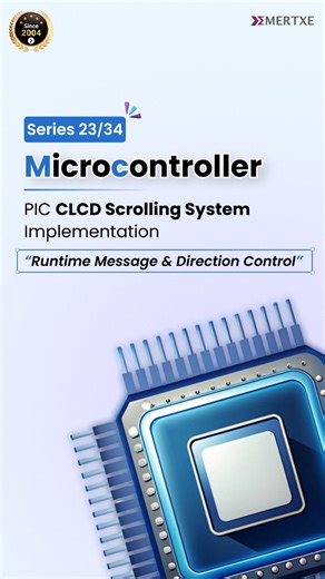 Emertxe | Build A Career In Core Domain 🚀 | Series 23/34 - Microcontroller Assignment Build a dynamic scrolling number marquee on CLCD using PIC with keypad control. Problem... | Instagram