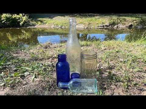 Local Creek Walk LEADS to Antique Bottles & MORE Finds!