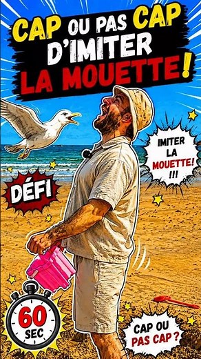 Cap ou pas cap d'imiter la mouette??!!! #humour #funny #divertissement