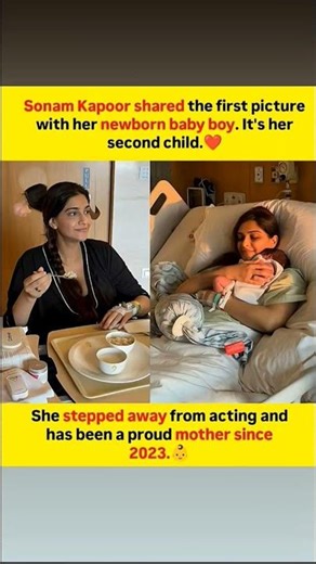 Sonam Kapoor shared the first picture with her newborn baby boy. It's her second child#viral