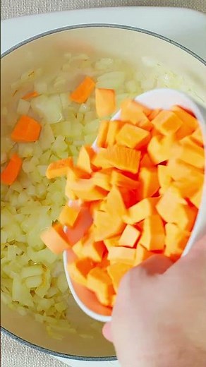 Carrot and Sweet Potato Soup #recipe #plantbased #cooking #easyrecipe #souprecipe