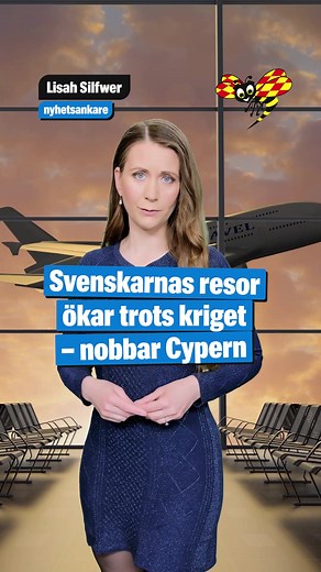 Svenskarnas resor ökar trots kriget i Mellanöstern och risken för att flygbränslet tar slut i maj. Från den 1 mars till den 19 april i år har resebolaget Ticket sett en ökning av bokningar på strax över 7 procent, rapporterar SVT. Men den tidigare svenskfavoriten Cypern går bort. Enligt Ticket är det 52 procent färre svenskar som väljer att resa till Cypern i år. Den 2 mars attackerades en brittisk militärbas på Cypern av en iransk Shahed-drönare. – Folk är nervösa att ön ska dras in i kriget, s