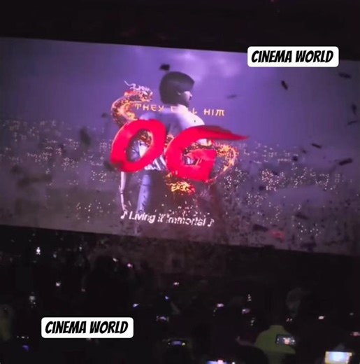 TheyCallHimOG🔥Movie Title Card Theatre Response | Powerstar Pawan Kalyan | Sujeeth | Thaman.S | DVV.