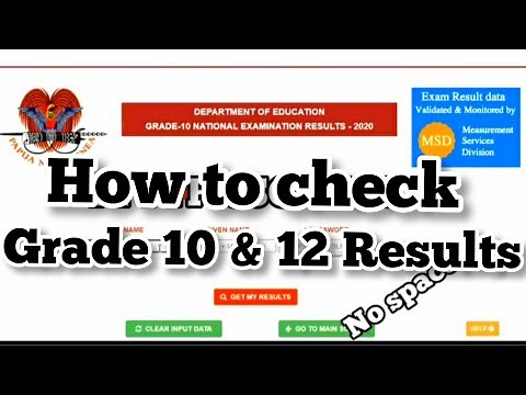 How to login to My PNG Exam Results Online | Check Grade 10 and Grade 12 My PNG Exam Results 2025