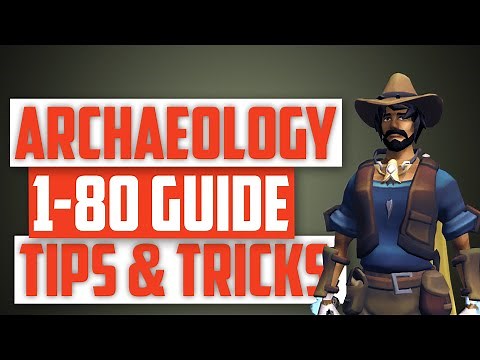 Runescape - Archaeology 1 through 80 guide! What I did, what I learned!