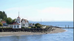 Mukilteo Lighthouse Washington Ferry View