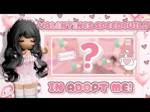 VALENTINES SPEEDBUILD In Adopt Me! + Mini Event & Profile Tour! - Saiipiink