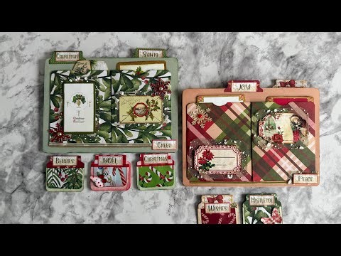 Tab Top hidden paperclip sets & triple pocket desk top file folders. Day 2 Great Gifts! Scrapbuster!