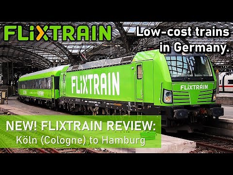The NEW FLIXTRAIN IN GERMANY - Köln to Hamburg Review