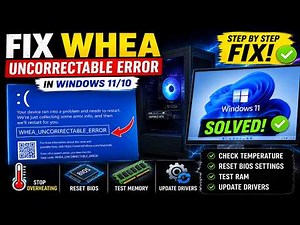 Fix WHEA UNCORRECTABLE ERROR in Windows 11/10 🔧 Blue Screen BSOD Solution (2026)