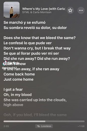 Where’s My Love by SYML & Carla Morrison Lyrics Video