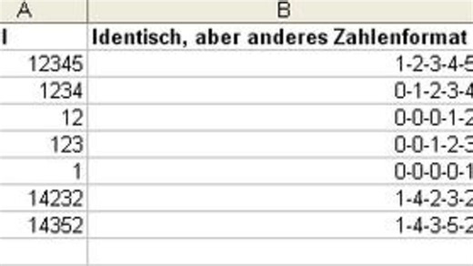 Ohne Formeln: So trennen Sie Zahlen in Excel mit beliebigen Zeichen