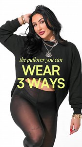 Our famous Reversible Roles Pullover just got a brand new look 👀 Introducing the Textured Reversible Roles Cutout Pullover ✨ Same versatile styling you know and love, brand new design. Made with a cozy textured fabric, this pullover is lightweight, breathable, and perfect for layering. One piece, three looks. #midsizestyle #midsizefashion #midsizestyleinspo #styleinspo #stylehacks | Pebby Forevee