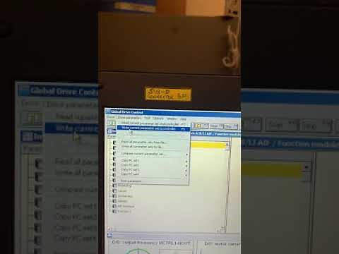 Lenze drive parameter download read/ write 8200 Vector