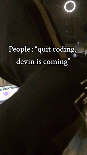 People say it’s no longer worth programming because of devin (AI software engineer), but I believe that artificial intelligence will never be perfect enough to replace developers. And programming is a world that all developers love and will never leave. #codingmotivation #computerscience #developer #softwareengineer #codinglife #coding #computerengineering #motivation #fyp #studymotivation #studygram #studywithme #codewithme #devin