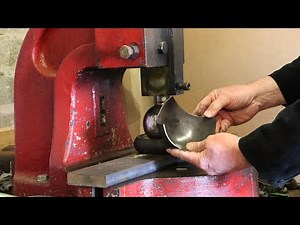 Amateur Blacksmithing - Bowl forming with a Fly Press