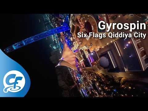 Gyrospin on-ride 4K POV Six Flags Qiddiya City
