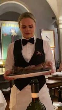 Real Bistecca Steak Carving In Florence Italy