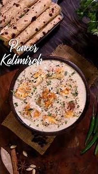 Paneer Kalimirch Recipe | Paneer Recipes | White Gravy Paneer Recipe
