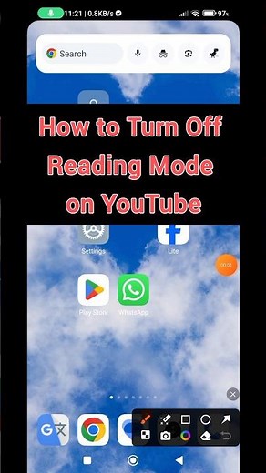 How to Turn Off Reading Mode on- off YouTube.#shorts#readingmode