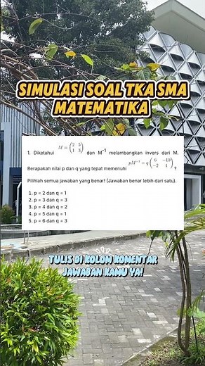 SIMULASI SOAL TKA SMA MATEMATIKA #ruangguru #tka2025