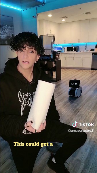 astro robot runs over poop !! #astro #amazonastro #amazon #robot