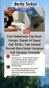 Gaji 50 ribu, uang ayah malah sobek di rumah! 😥 #viralvideo #sad #ayah #beritaviral #masukberanda