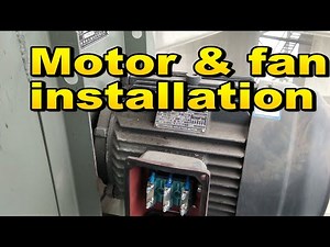 Induction motor installation