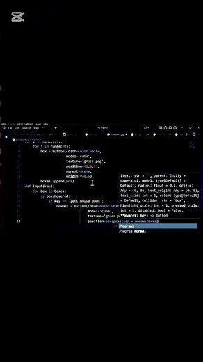 Minecraft using python #pythonprogramming #phonkmusic #coding #python