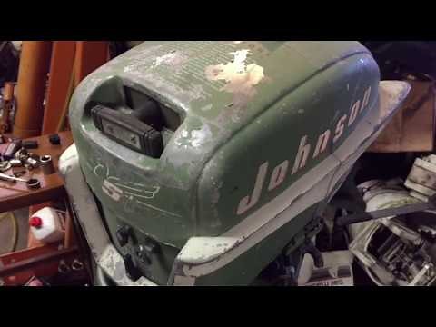 1955 Johnson 5.5hp full tune up how to