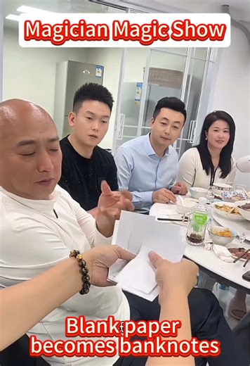 Blank paper becomes banknotes #magic