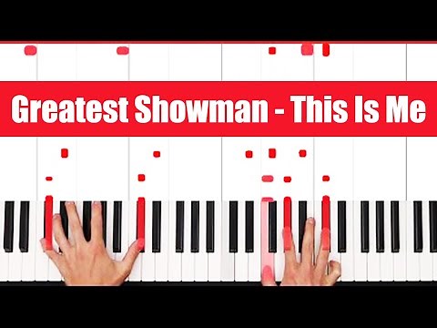 This Is Me The Greatest Showman Piano Tutorial Easy Chords