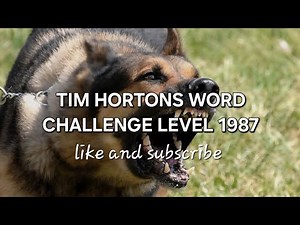 Tim Hortons Word Challenge Level 1987 #timhortons #free #newvideo #subscribe