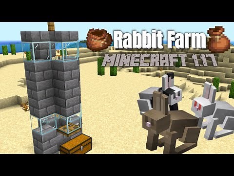 MINECRAFT RABBIT FARM | Get Rabbit Hide in Minecraft Survival | Bundle Farm Minecraft 1.17 - EASY!