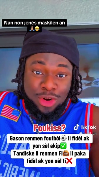 Nan non jenès maskilen an🙏🏽😂