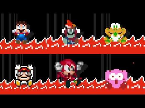 100 Characters Dying In Lava In Super Mario Bros Remastered Part 2