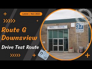 Downsview Drivetest G Route | Modified 2022 | Drive Test Ontario G Route 2022 for Downsview Toronto