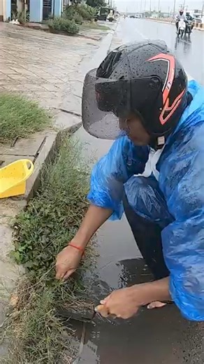 66K views · 914 reactions | Remove Grass Grow Clogged Culvert On Street Road I love culvert drain so I always control all culvert drain to remove trash or debris clog culvert. please like, comment, and Follow to get more video. thank you!!! wish you have a good day.... #asmr #drains #drainage #cleaning #satisfying #unclog #remove #drain | F C M | Facebook