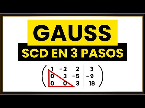 Método de GAUSS [Sistema COMPATIBLE DETERMINADO]