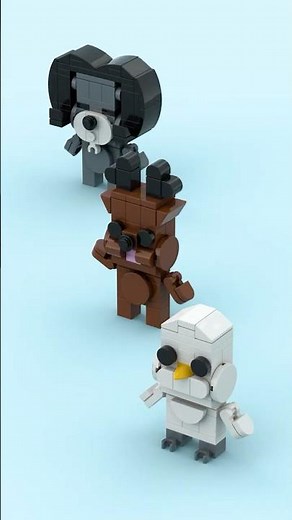 LEGO 99 Nights in the Forest: Building Baby Deer, Owl, and Ram Minifigs