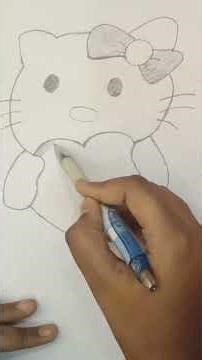 how to draw easy kitty drawing