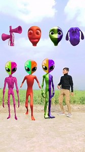 53K views · 298 reactions | Purple+green alien, red dame tu cosita, pink siren & cute brothers - head matching game  | Dayal Sarkar | Facebook