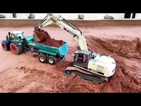 Heavy RC Equipment at Work | Excavator VS Dump Truck Challenge