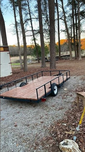 Pop up camper to trailer frame conversion
