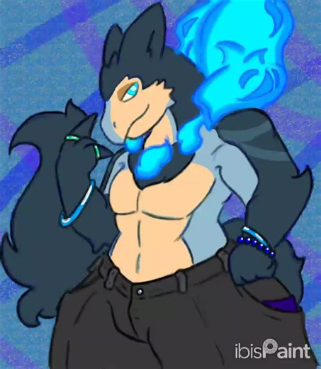 a friend typhlosioh I draw for them #furryart #pokemon #ocs #furry