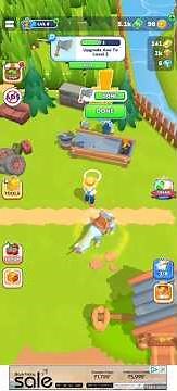 Level 2 Axe upgraded | Little farm story #mobilegaming #gamingshorts